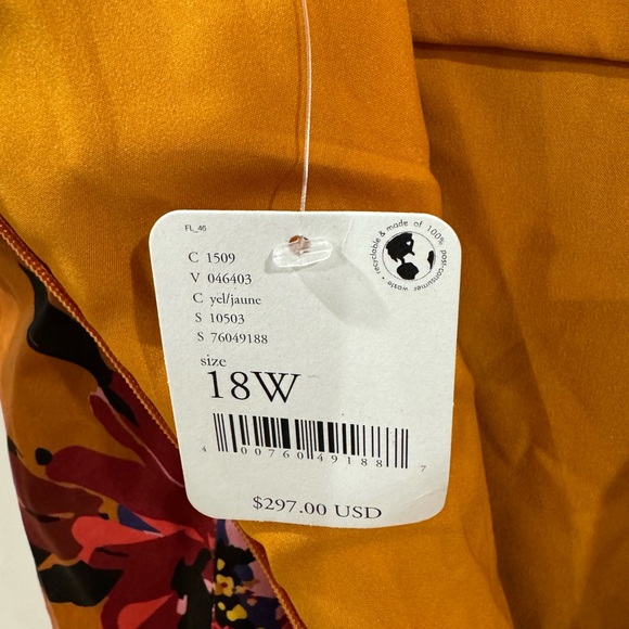 Hutch Dea floral strapless high low dress size 18W NWT - Picture 11 of 15